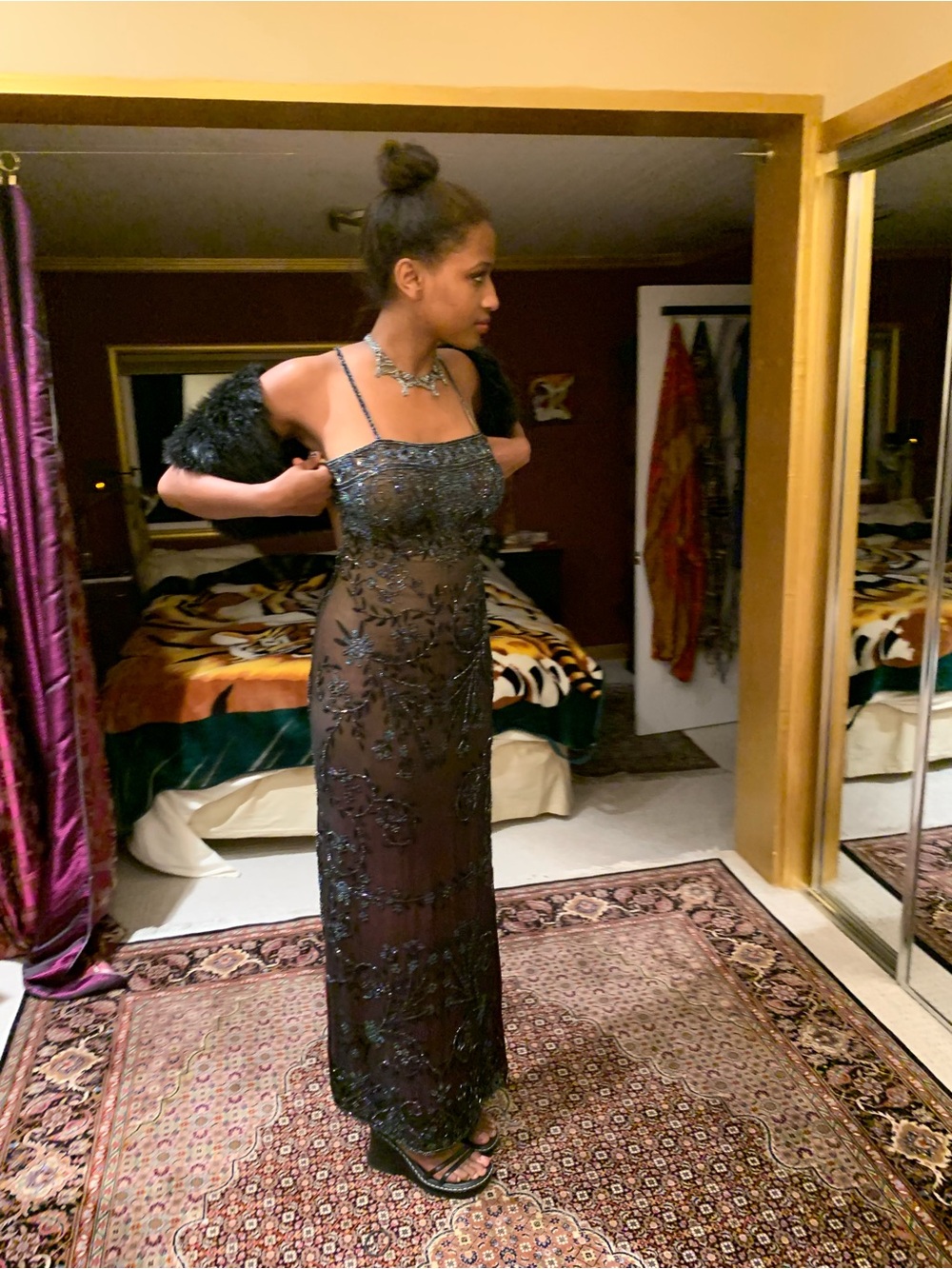 Tootsie beaded evening gown